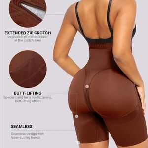 Shapellx BOOT-YEAH™
SilkSculpt High-Waisted Short Chocolate Shapewear Size L
